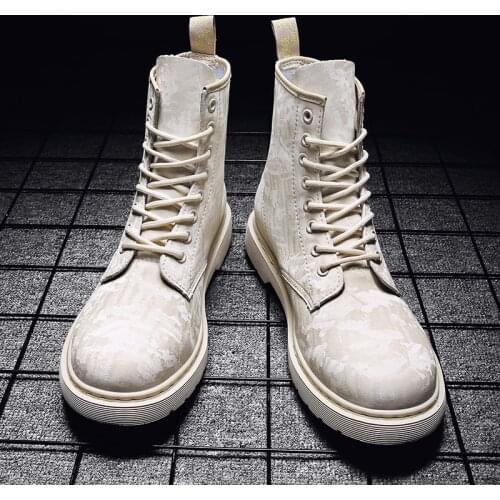 New Men Boots Lace-up Mens Casual Shoes Non-slip Outdoor Shoes Retro Trend Male Comfortable Ankle Boots Fashion Suede Shoes Man