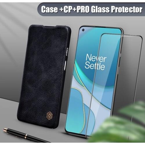 For OnePlus 8T case 6.55'' NILLKIN Vintage Flip Cover wallet PU leather PC back cover for One Plus 8T phone case one plus 8t pro