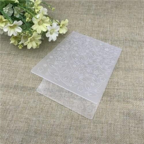 Star leaf background Flower print DIY Plastic Embossing Folders for DIY Scrapbooking Paper Craft/Card Making Decoration Supplies