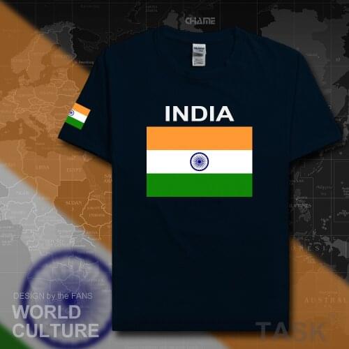 India t shirt man tees 2017 t-shirt nation team cotton fashion meeting fans streetwear fitness gyms tops country IND Indian flag