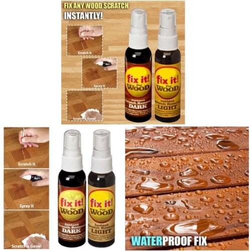 2 Pcs Instant Fix Wood Scratch Remover Repair Paint for Wooden Table Bed Floor Hot Household Cleaning Chemicals