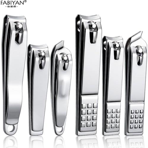 Professional Nail Clipper Stainless steel Manicure Cutter Finger Toe Knife Trimmer Set Nipper Scissor Pedicure Fingernail Tool
