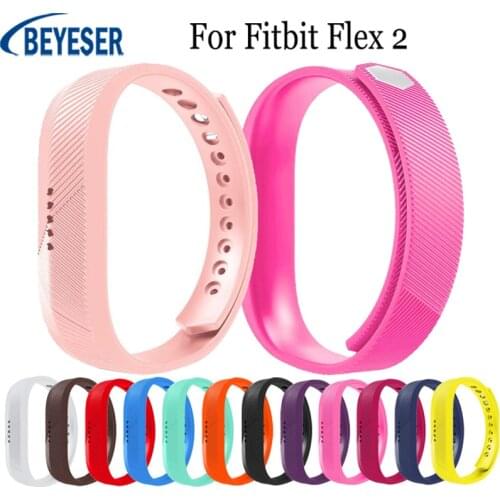 Soft Silicone Sport Wristband Watch Straps For Fitbit Flex 2 Band Replacement Smart Watch Bracelet For Fitbit Flex 2 Accessories