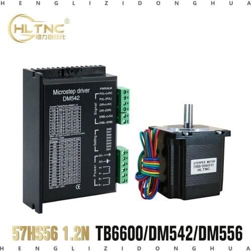 TB6600 / DM542 / DM556 hybrid step Driver Controller with NEMA 23 56mm 1.2NM 57HS5630 stepper motor for CNC and 3D printer