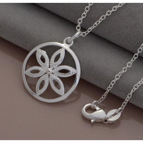 Wholesale High quality silver plated Fashion jewelry chains necklace pendant WN-1069