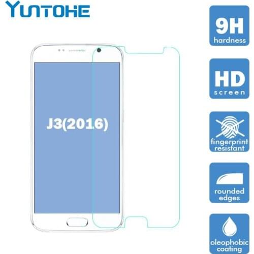 Film For Glass Samsung Galaxy J3 2016 Tempered Glass For Screen Protector Samsung Galaxy J3 2016 Glass 100pcs/lot
