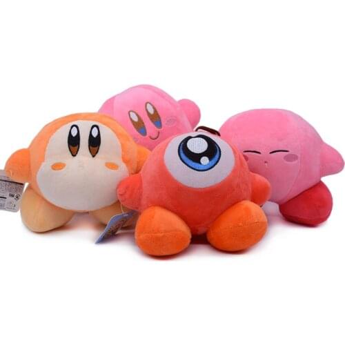 Kirby Plush Toy Pink Kirby Waddle Dee Doo Game Character Soft Stuffed Toy Gift for Children