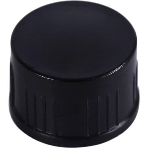 25ml Transparent Screw On Cover Graduation Sample Vials Plastic Black Screw Cap Graduated Round Glass Reagent Bottle