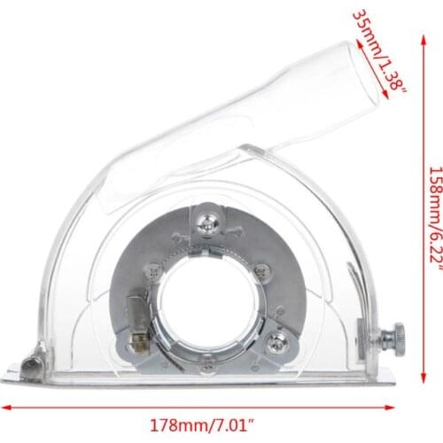 Clear Cutting Dust Shroud Grinding Cover For Angle Grinder & 3\"/4\"/5\" Saw Blades C5AC