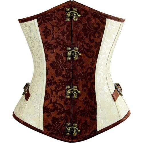 Steampunk Vintage Corset Gothic Clothing Corsets Women Bustiers Tops Lace up Stud buckle Retro Sexy korset Corsage