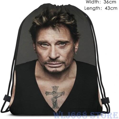 Funny graphic print shoulder Bags women Johnny hallyday (2) Single shoulder backpack travel for men Gym Bag