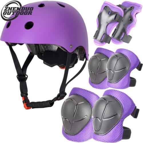 Protective Helmet Set Child Roller-skate Protection Gear Helmet Balance Car Skating Skiing Protector Sports Helmets Kneepads