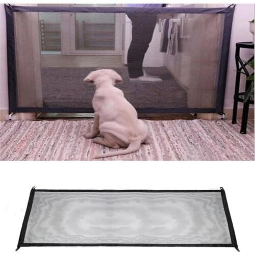 Indoor Pet Safety Fence Dog Portable Mesh Outdoor Ingenious Gate Folding Puppy Baby Playpen Pets Isolated Separation Guard Fence