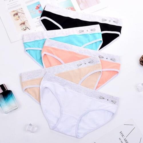 Underwear Combed Cotton Womens Panties High Quality Female Briefs Soft Low-Rise Candy Color Patchwork Ladies Underwear