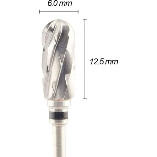 1Pcs/Lot Tungsten Carbide Dental Lab Burs - Cross Cut - Super Fine - ISO 190
