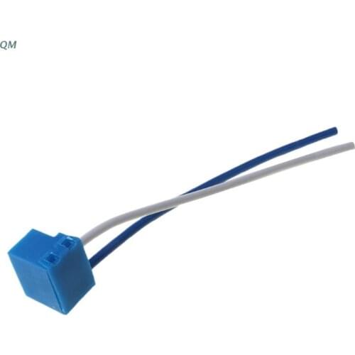 13MF 2pcs H7 Connector Female Ceramic Sockets Auto Car Bulb Lamp Adaptor With Wire