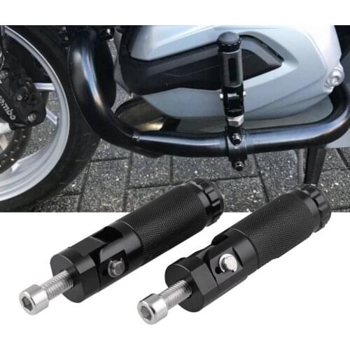 2 Pcs Universal Motorcycle Motor Bike Rear Pedal Board Folding Footrests Foot Rests Pegs Fit For Kawasaki Ducati Suzuki Yamaha