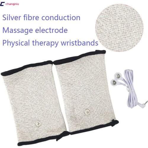20pcs(10pair) Silver fiber Electrode massage Wrist/knee/Socks,prevent rheumatism,electrode stimulation TENS/EMS accessories