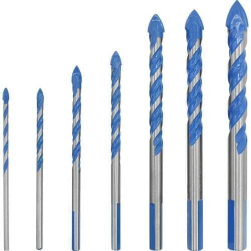 3/4/5/6/8/10/12cm Drill Bit Multi-functional Triangle Drill For Glass Ceramic Tile Concrete Brick Metal Marble Wood Hole Opener