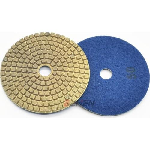 4" 100mm copper polishing pad dry grinding floor polishing pad diamond polishing pads for hard granite marble quartz concrete
