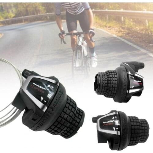 60%HOTSL-RS35 Universal Waterproof 3/6/7 Speed Derailleur Gear Shift 22mm Twist Grip for Mountain Bike