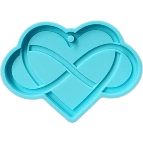 83XC Shiny Glossy love Silicone Mold Love Series Style Epoxy Resin Mold DIY Keychain Pendant Jewelry for Valentine Gift Craft