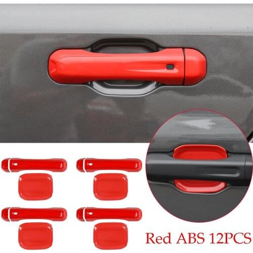 ABS Side Door Handle &Bowl Trim Forfor Jeep Wrangler JL JT Gladiator 2018-2020