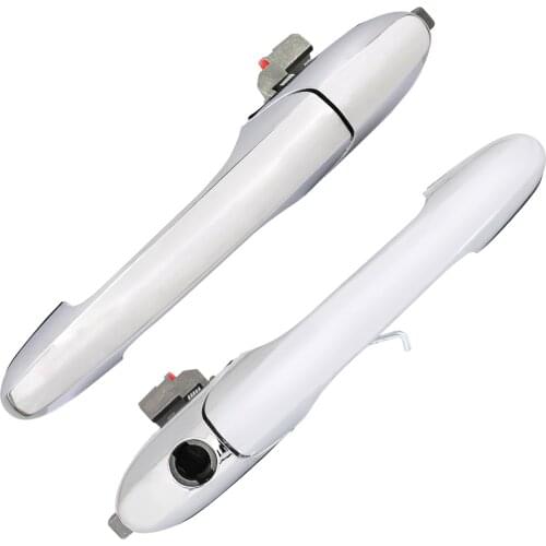 Artudatech 735592026 735592012 Left & Right Side Chrome Outer Door Handle 35592026 735592012 For Fiat 500 Offside For ABARTH