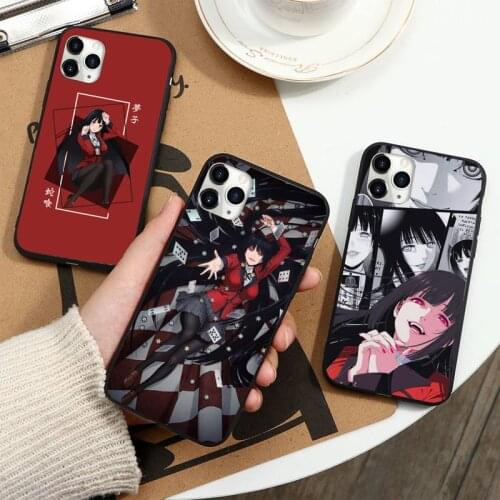 Crazy Excitement Manga Kakegurui Phone Case For iphone 8 11 12 Redmi note 8 9 s huawei p 30 pro lite plus cover shell funda