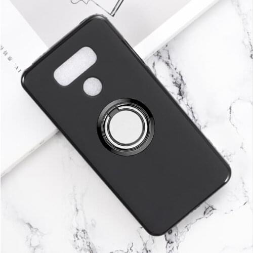 For LG V30+ V30 G5 K10 K4 Lite K8 2017 Stylus 3 X power H930 K420N K350N Back Ring Holder Bracket Phone Case Cover Soft Shell