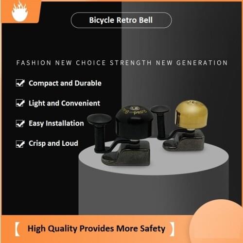 Road Bike Cycling Retro Bell Copper Ring Bell Bicycle Crisp Handlebar Horn Classic Brass Bell Bicycle