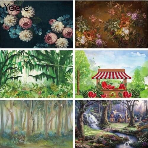 Natural Forest Dreamy Wonderland Jungle River House Background Photography Baby Birthday Backdrop Photocall For Photo Studio