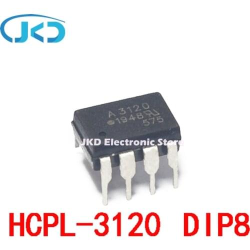 10pcs/lot A3120 HCPL3120 HCPL-3120 A3120V DIP-8 HCPL 3120 DIP photoelectric coupler