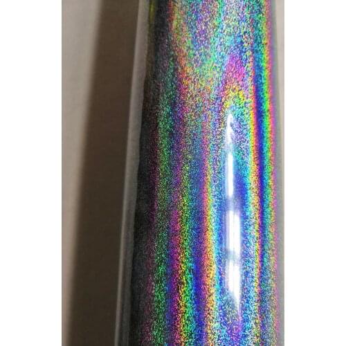 Holographic foil B01 silver color intensive sand pattern hot stamping on paper or plastic 64cm x 120m