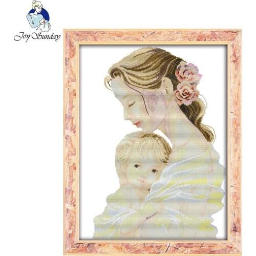Joy sunday figure style Mothers tender arms love cross stitch patterns kits-for-embroidery needlepoint stores