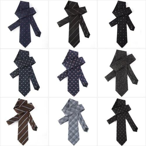 Linbaiway Men Business Wedding Ties Male Dress Gifts Gravata Gentlemen Slim Jacquard Neck Ties Cravat Neckwear Accessories