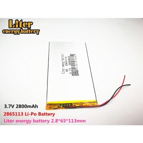 Liter energy battery Good Qulity 3.7V,2800mAH 2665113 Polymer lithium ion / Li-ion battery for tablet pc BANK,GPS,mp3,mp4
