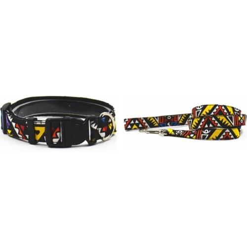 Soft nylon Pet dog collar lead S L two size pet puooy collars for small large dog leash stylish collars for pets
