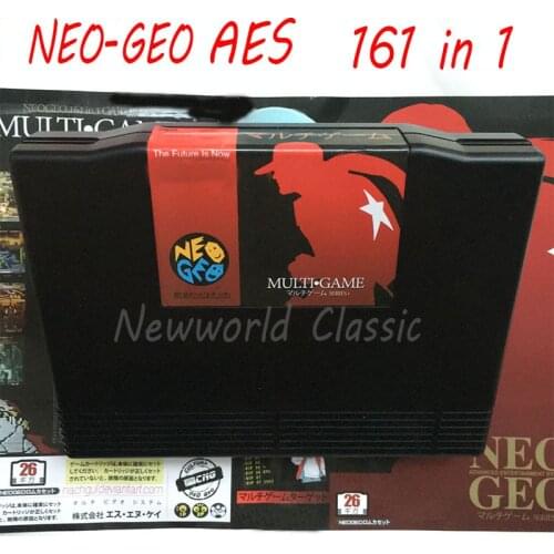 New Arrival Arcade Cassette NEO-GEO AES Multi Games 161 in 1 AES Version for Family AES Game Console Cartridge