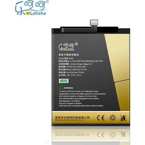 New Original LEHEHE Battery for Xiaomi CC9e CC9 BM4F 4030mAh Smartphone Replacement Bateria with Tools Gifts