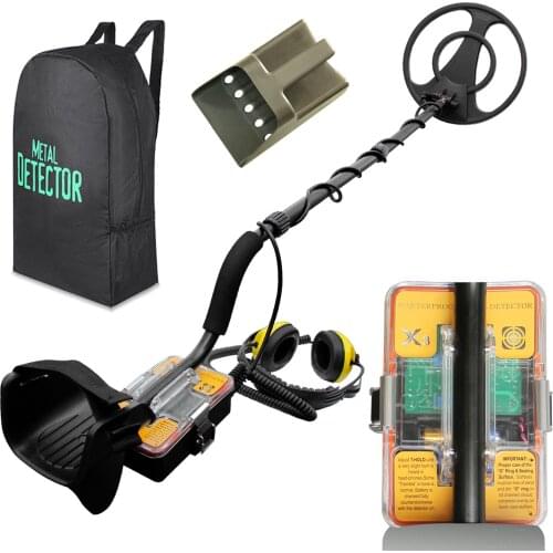 X3 Fully Waterproof Metal Detector 12 Inch IP68 Waterproof Search Coil Pulse Induction Handheld Underwater Metal Detector