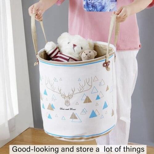 Foldable Dolly Tub Bucket Laundry Basket Toy Sundries Laundry Bathroom Accessories Folding Dolly Tub Laundry Bag