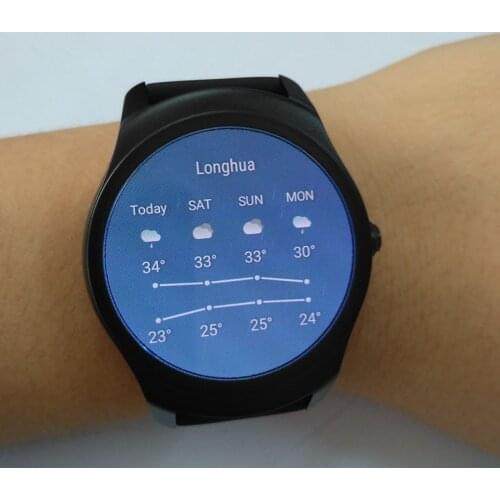 Newest Bluetooth 4.1round screen 1.2GHz dual core MT2601 waterproof Smart Watch Ticwatch2 with 512M Ram 4G Rom WIFI GPS