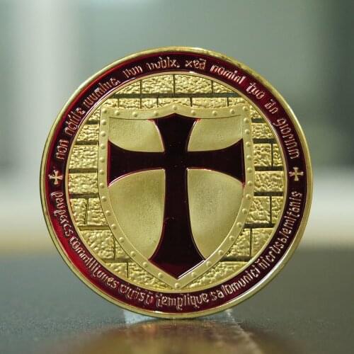 Gold Masoinc Knights Templar round B90