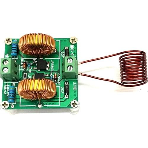 ZVS High Frequency Induction Low Power Heating Tesla Generator 120W60w5-12V Mini Module