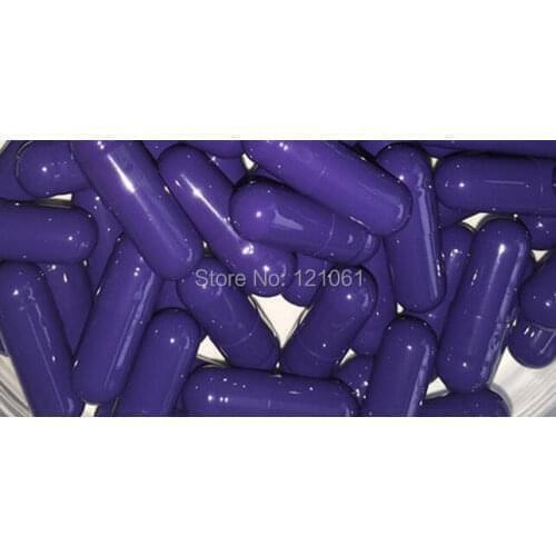 1# 10,000pcs! purple blue colored hard gelatin empty capsules(joined or seperated empty capsules size 1,)