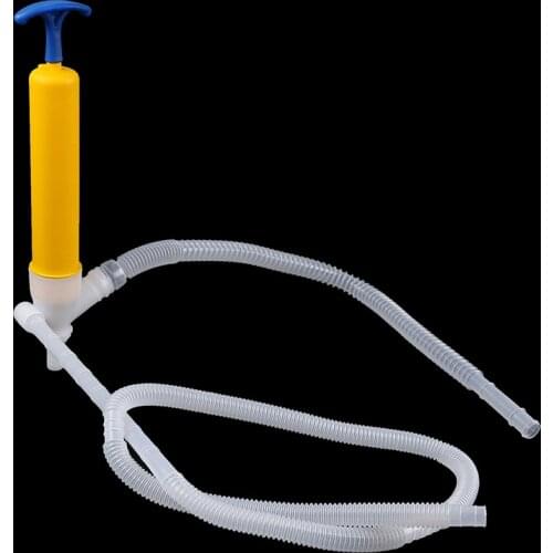 1set Fuel Oil Diesel Hand Siphon Pump Manual Hand Transfer Petrol Liquid Fluid Pump