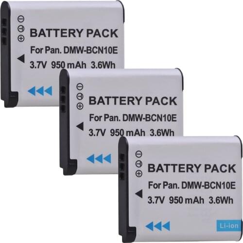 3pc DMW-BCN10 BCN10 DMW-BCN10E Rechargeable Battery for Panasonic Lumix DMC-LF1 DMC-LF1K DMC-LF1W
