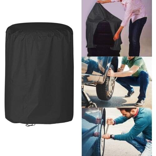 1Pcs 4 Tires Cover Protector 4 Season Car Spare Tire Wheel Storage Bags Vehicles Tyre Dustproof Rainproof Accessories Zipper Bag