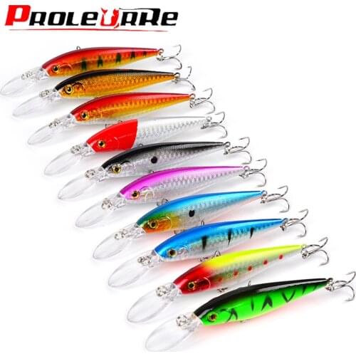 5pcs/set New Minnow Mixed Color Fishing Lure Kit Set Artificial Hard Baits Lifelike Wobbler Carp Fishing Tackle Pesca Wholesale